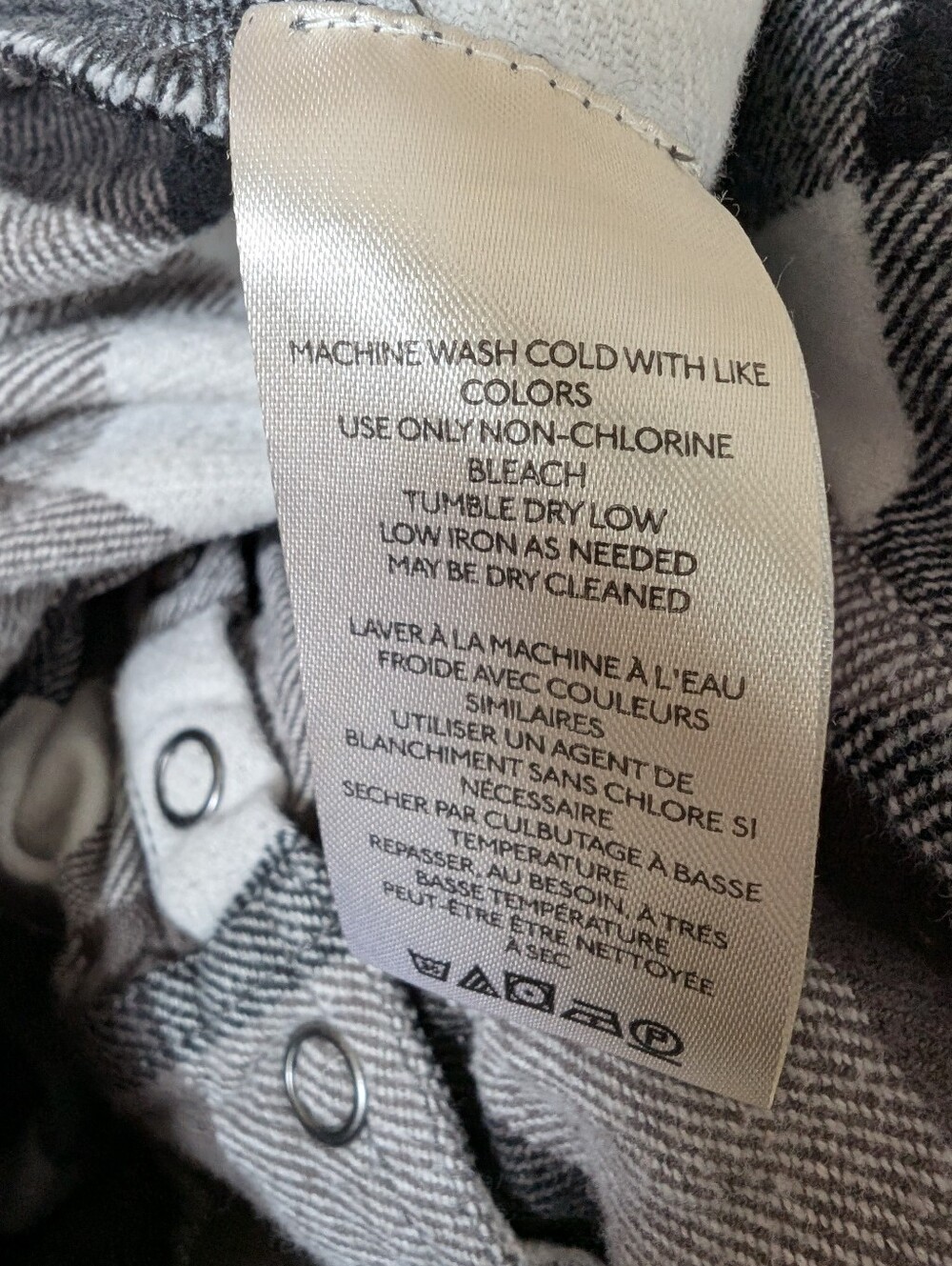 Free People We The Free Izzie Cargo Shirt Jacket Large Black White - Picture 10 of 12